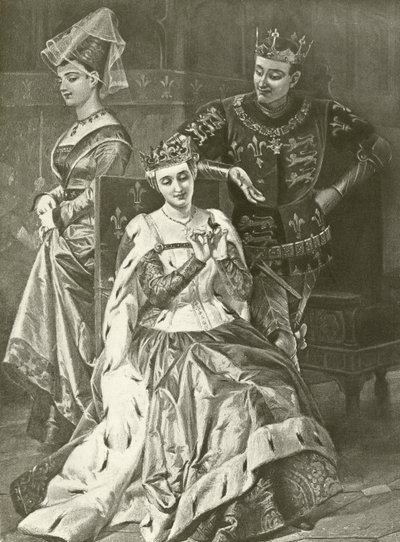 Ötödik Henrik király. V. felvonás, II. jelenet (mélynyomás) alkotó: Felix Octavius Carr Darley