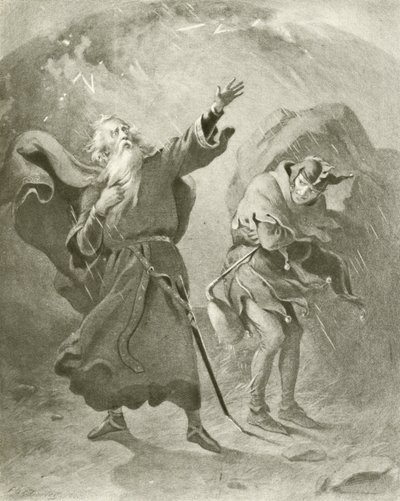 Lear király. III. felvonás, II. jelenet (mélynyomás) alkotó: Felix Octavius Carr Darley
