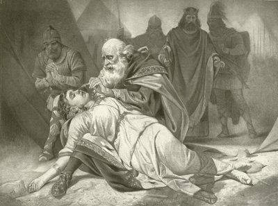 Lear király. V. felvonás, III. jelenet (mélynyomás) alkotó: Felix Octavius Carr Darley