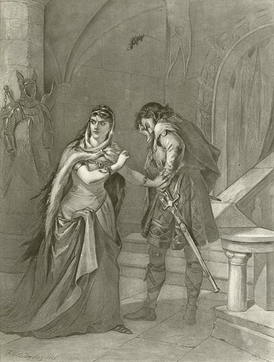 Macbeth. II. felvonás, II. jelenet (mélynyomás) alkotó: Felix Octavius Carr Darley