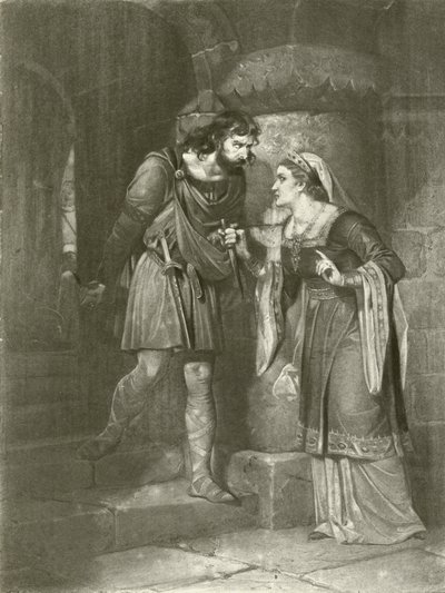 Macbeth. II. felvonás, II. jelenet (mélynyomás) alkotó: Felix Octavius Carr Darley