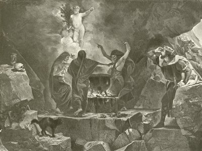 Macbeth. IV. felvonás, I. jelenet (mélynyomás) alkotó: Felix Octavius Carr Darley