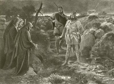 Macbeth. I. felvonás, III. jelenet (mélynyomás) alkotó: Felix Octavius Carr Darley