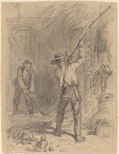 Férfi csapkodó alkotó: Felix Octavius Carr Darley