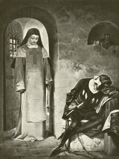 Mérés mértékért. III. felvonás, I. jelenet (mélynyomás) alkotó: Felix Octavius Carr Darley