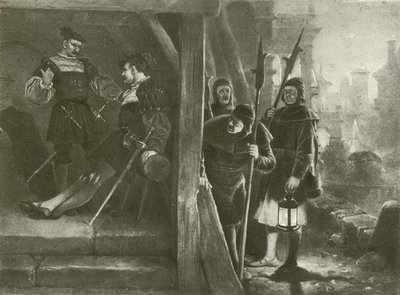 Sok hűhó semmiért. III. felvonás - III. jelenet (mélynyomás) alkotó: Felix Octavius Carr Darley