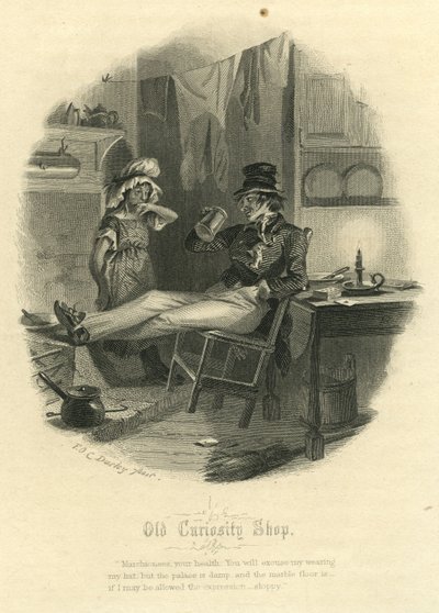 Old Curiosity Shop – A Marchioness és Mr Swiveller alkotó: Felix Octavius Carr Darley
