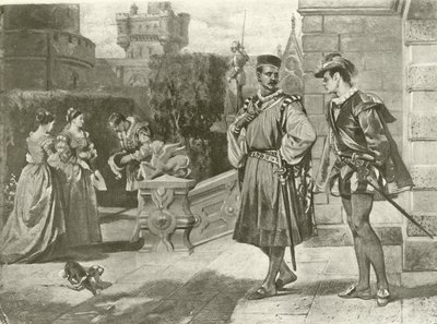 Othello. III. felvonás, III. jelenet (mélynyomás) alkotó: Felix Octavius Carr Darley