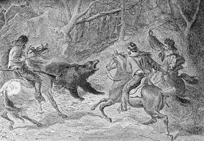 Roping a Grizzly, illusztráció a „Harper
