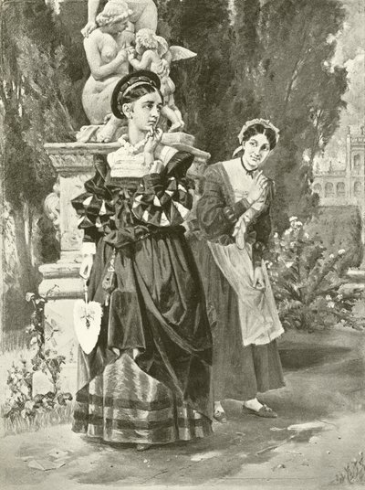 Két veronai úriember. I. felvonás, II. jelenet (mélynyomás) alkotó: Felix Octavius Carr Darley