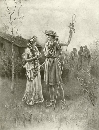 Téli mese. IV. felvonás, III. jelenet (mélynyomás) alkotó: Felix Octavius Carr Darley