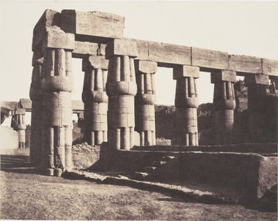 Luxor (Théba), későbbi építmény - galériák - párhuzamos részek alkotó: Félix Teynard