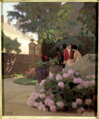 A kert egyik sarka alkotó: Ferdinand Achille Lucien Bivel
