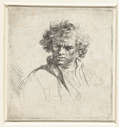 Eltorzult arcú férfi mellszobra alkotó: Ferdinand Bol (possibly)