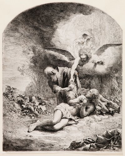 Ábrahám áldozata alkotó: Ferdinand Bol