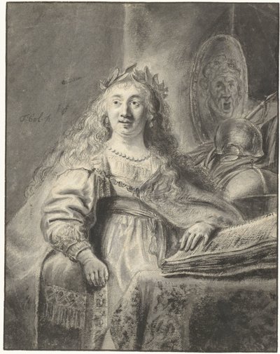 Minerva a dolgozószobájában alkotó: Ferdinand Bol