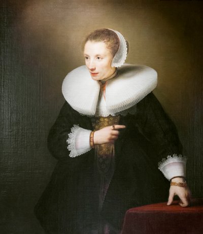 Egy ismeretlen nő portréja alkotó: Ferdinand Bol