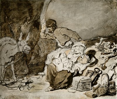 Pihenjen az egyiptomi járaton alkotó: Ferdinand Bol