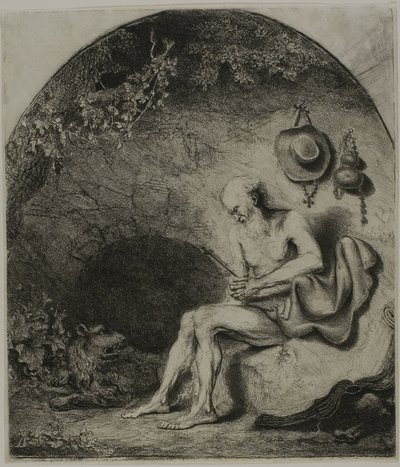 Szent Jeromos a bűnbánatban alkotó: Ferdinand Bol