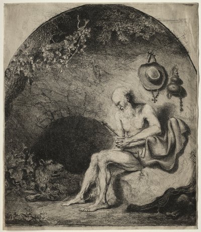 Szent Jeromos a bűnbánatban, 1644. alkotó: Ferdinand Bol