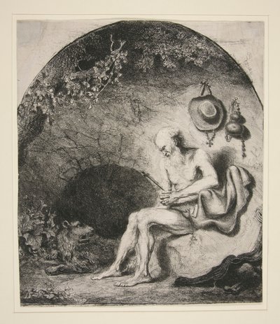 Szent Jeromos a barlangban alkotó: Ferdinand Bol