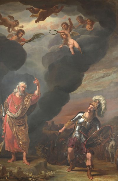 Isten seregének kapitánya megjelenik Józsuénak alkotó: Ferdinand Bol