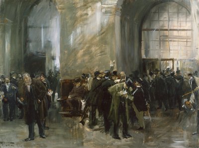 A tőzsdén alkotó: Ferdinand Brutt