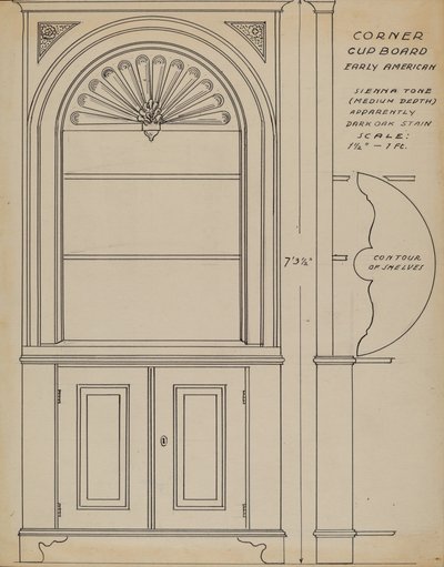 Sarokszekrény alkotó: Ferdinand Cartier