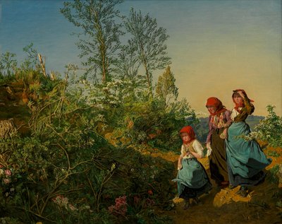 Tavaszi templomlátogatás alkotó: Ferdinand Georg Waldmüller