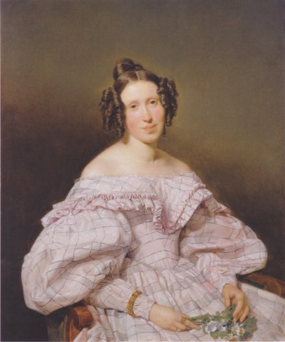 Női portré alkotó: Ferdinand Georg Waldmüller