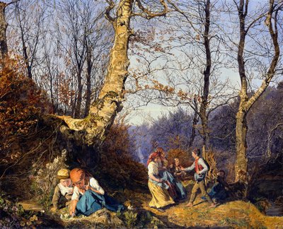 Kora tavasz a Bécsi-erdőben alkotó: Ferdinand Georg Waldmüller