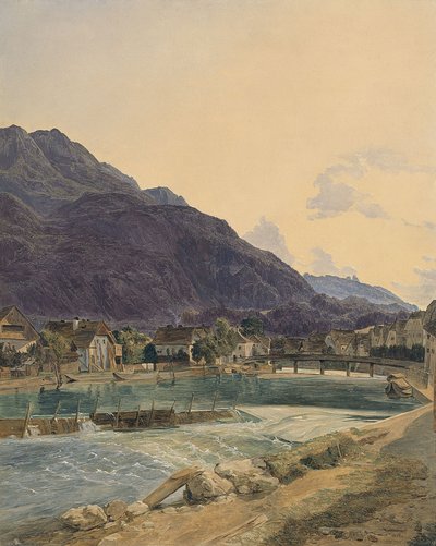 Bad Ischl, 1836 alkotó: Ferdinand Georg Waldmuller