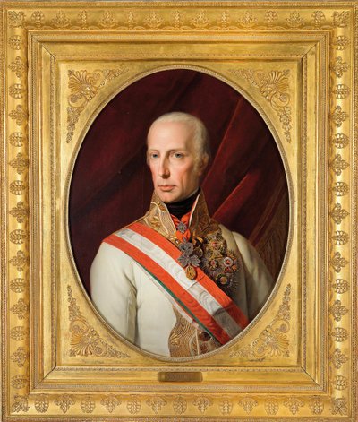 I. Ferenc osztrák császár (1768-1835) portréja alkotó: Ferdinand Georg Waldmuller