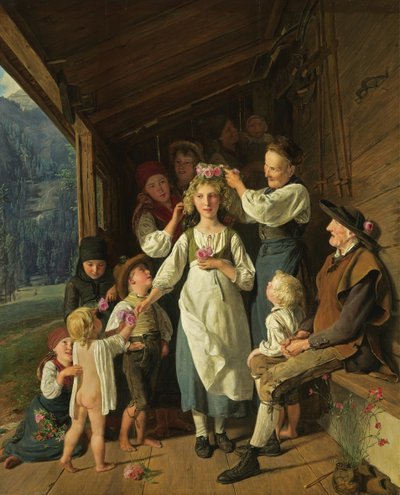 A koszorúslány alkotó: Ferdinand Georg Waldmuller