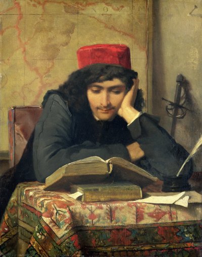 Az olvasó, 1856 alkotó: Ferdinand Heilbuth