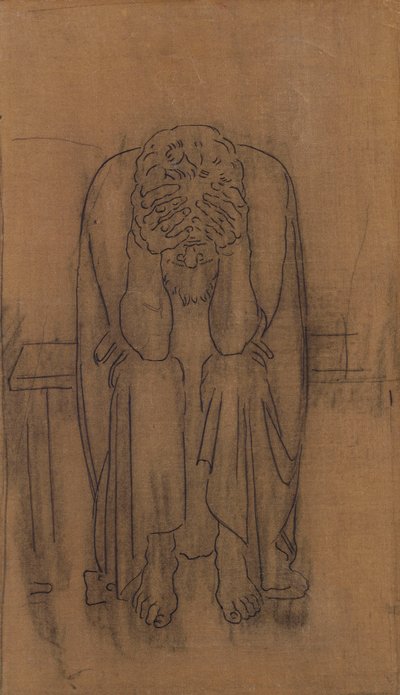 Dark Genius; Dunkler Genius, 1891-2 alkotó: Ferdinand Hodler