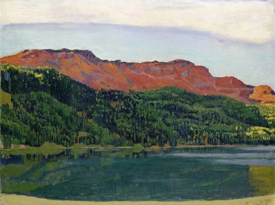 Silvaplana-tó Piz Corvatsch-al alkotó: Ferdinand Hodler