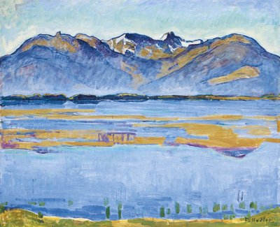 Montana táj Becs de Bossonnal és Vallon de Réchyvel, 1915 alkotó: Ferdinand Hodler