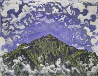 Niesen-hegy Heustrich felől nézve, 1910. alkotó: Ferdinand Hodler