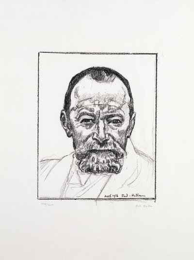 Önarckép, c. 1916-8 alkotó: Ferdinand Hodler