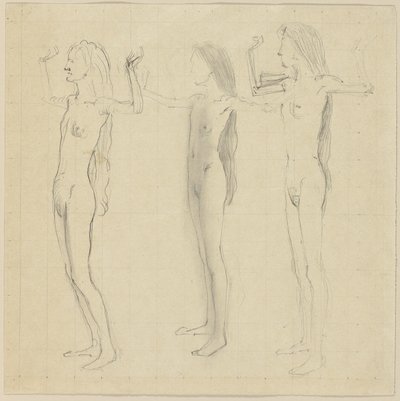 Tanulmány a napra (igazság) alkotó: Ferdinand Hodler