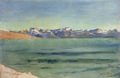 Napkelte a Mont Blanc felett, 1890 körül alkotó: Ferdinand Hodler