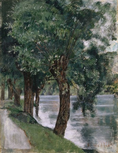 Fűzfák a Rhone-nál, 1885 körül alkotó: Ferdinand Hodler