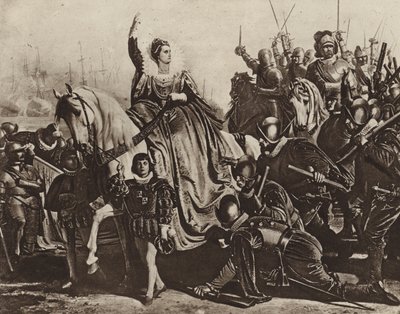 Erzsébet királynő Tilburyben (fotónyomat) alkotó: Ferdinand II Piloty