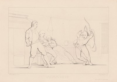 Egy Forma rohant közéjük a Sötétségből alkotó: Ferdinand Joubert, after George Elgar Hicks