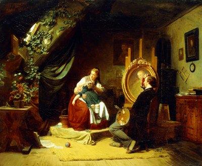 A nyughatatlan kis ülő, 1860-69 körül alkotó: Ferdinand Meyer-Wismar