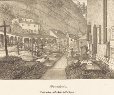 Szombat - Szent Péter temető Salzburgban alkotó: Ferdinand Olivier