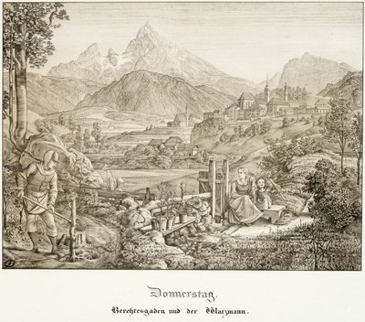 Csütörtökön: Berchtesgaden és a Watzmann alkotó: Ferdinand Olivier