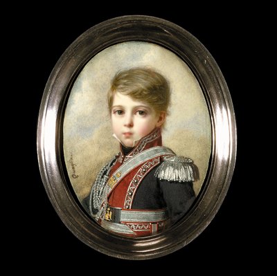 Napóleon-Andoche D"Abrantes portréja fiatal fiúként alkotó: Ferdinand Quaglia