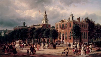 Függetlenségi csarnok Philadelphiában alkotó: Ferdinand Richardt